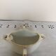 Old white porcelain saucière Fat Maigre