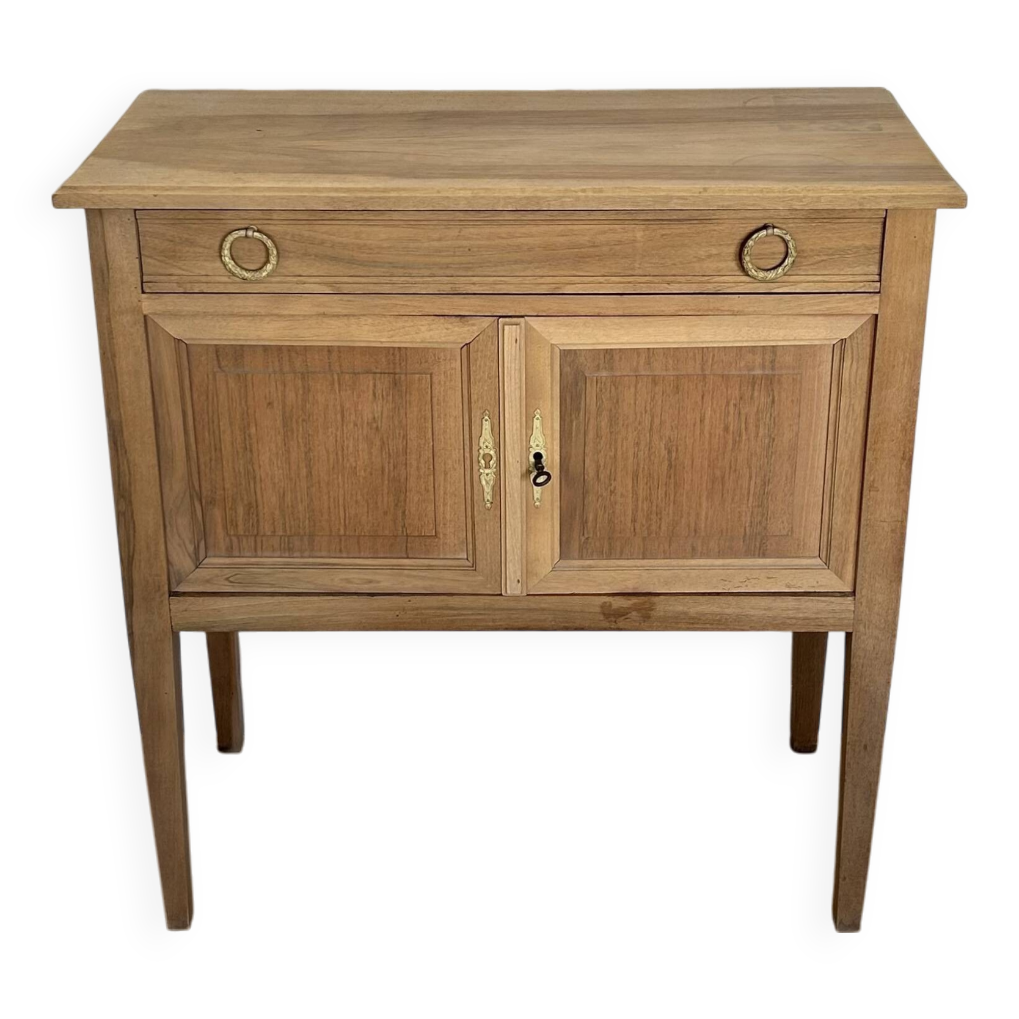 Vintage airbrushed console side table