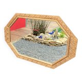 Golden art deco mirror