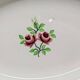 Oval shallow dish Moulin des Loups Orchies model Two Roses