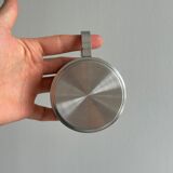 set de 4 tasses à café inox empilables avec soucoupes