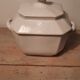 Sucrier ancien en porcelaine blanche