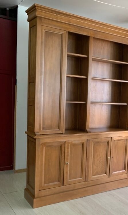 Library, solid wood wardrobe