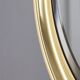 Vintage Italian Round Wall Mirror in Brass, 1970s