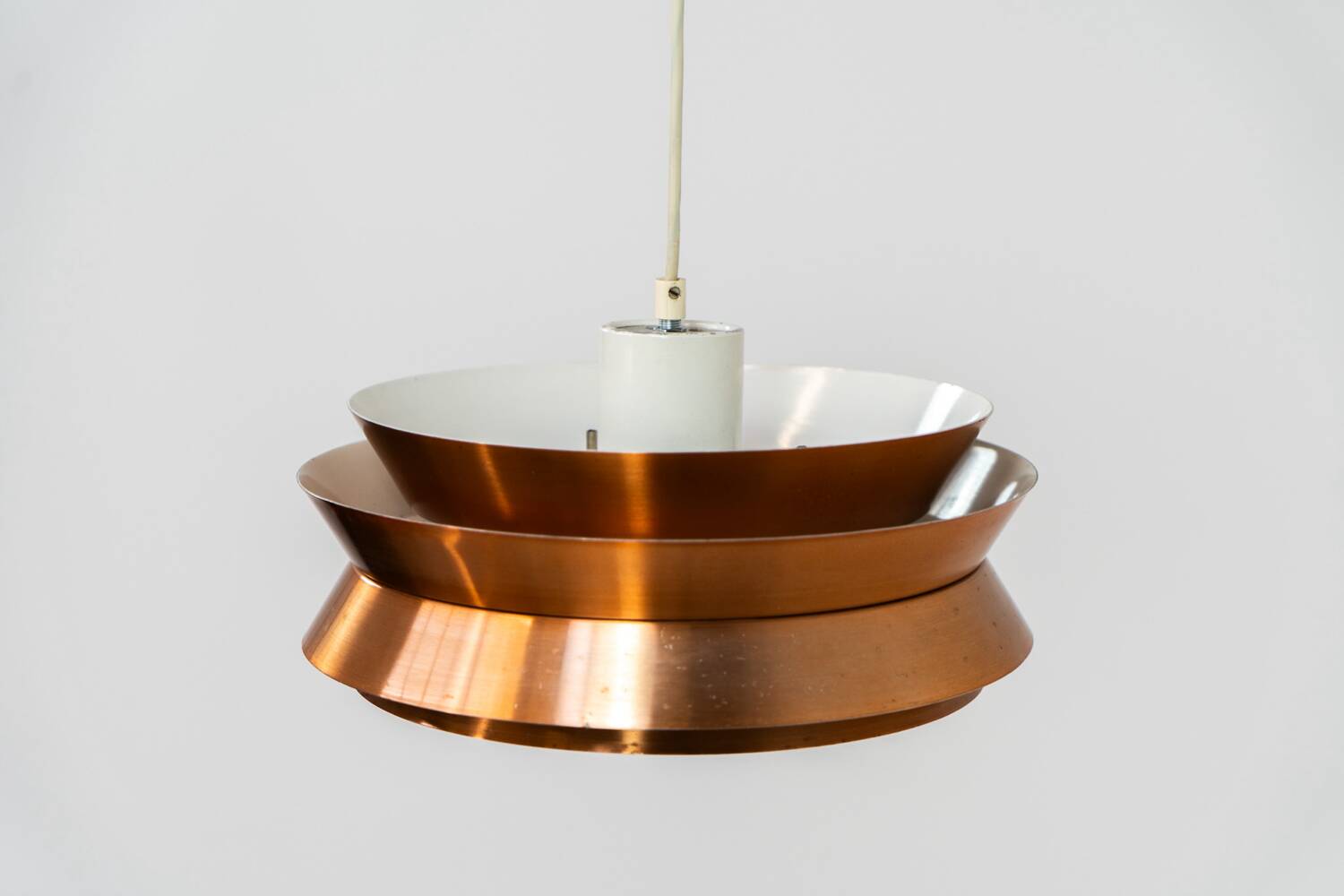 Suspension « Trava » en cuivre de Carl Thore pour Granhaga (Suède, années 1960).