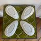 Antique porcelain cups scallops