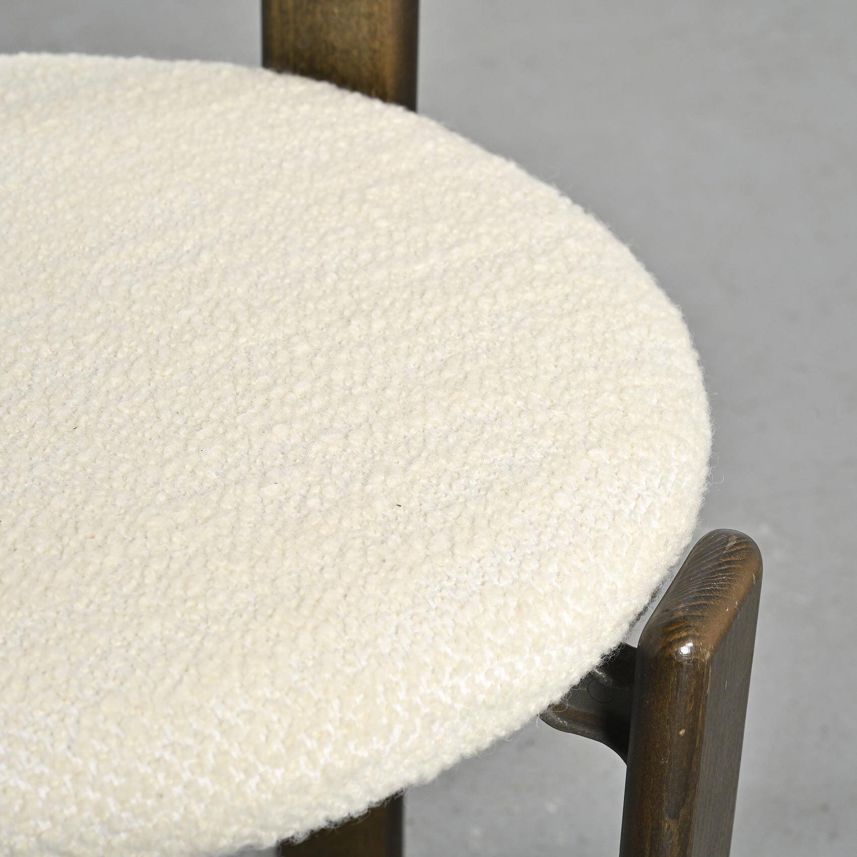 Set of 2 solid beech chairs by Bruno Rey Switzerland 1971