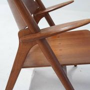 CH28 Sawbuck Lounge Chair by Hans J. Wegner for Carl Hansen, 1960s