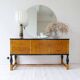 Mid-century modern ceramic table lamp in earthy tones Rörstrand Olle Alberius Sweden