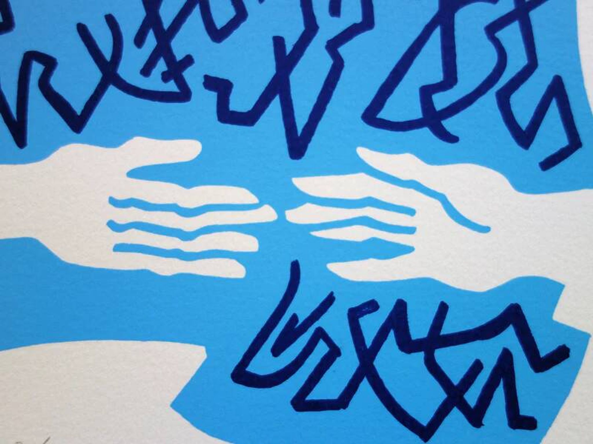 Jean coulot: friendship, original signed silkscreen print