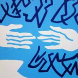 Jean coulot: friendship, original signed silkscreen print