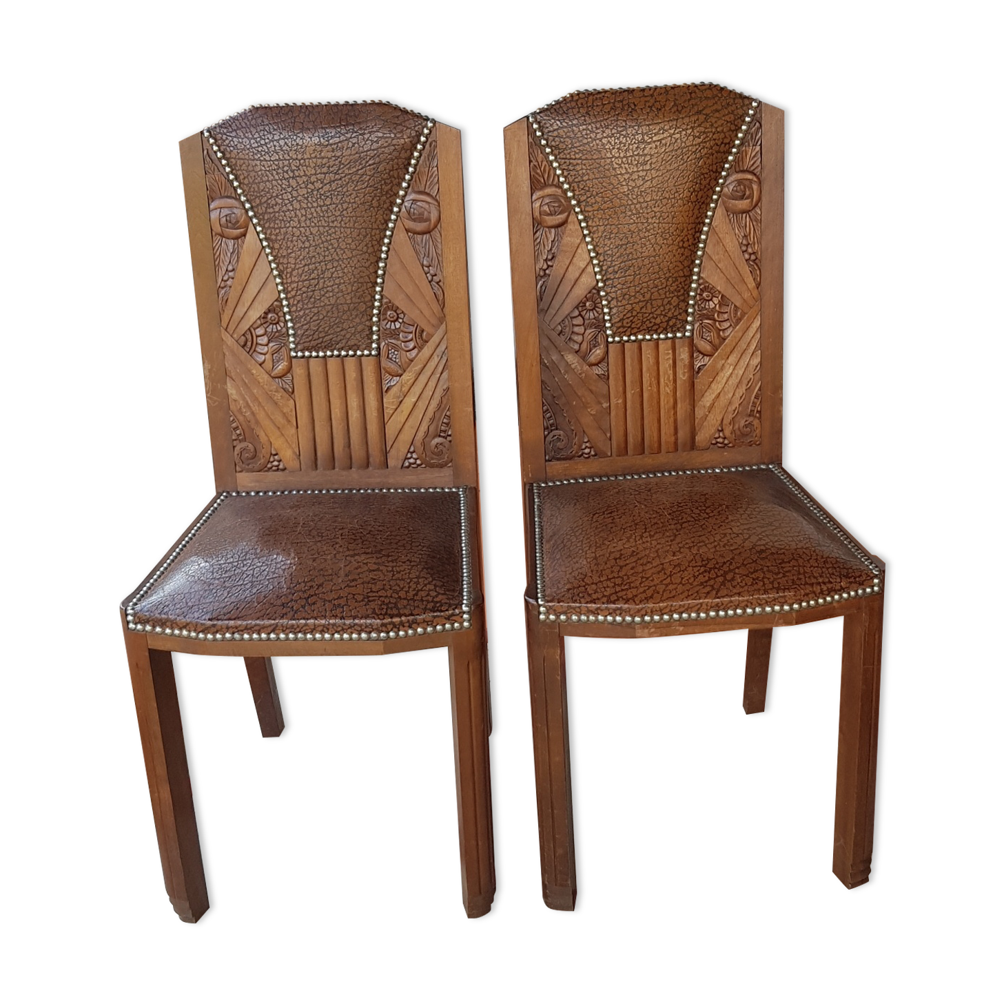 Pair of art deco chairs 1930
