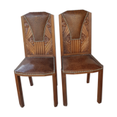 Paire de chaises art déco 1930