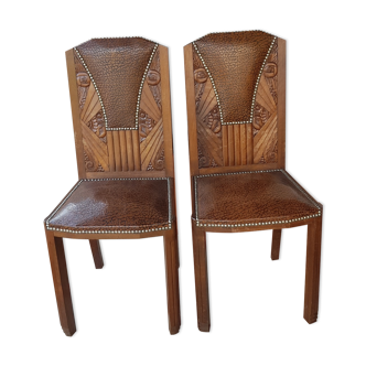 Pair of art deco chairs 1930