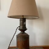 Lampe à gaz ancienne électrifiée