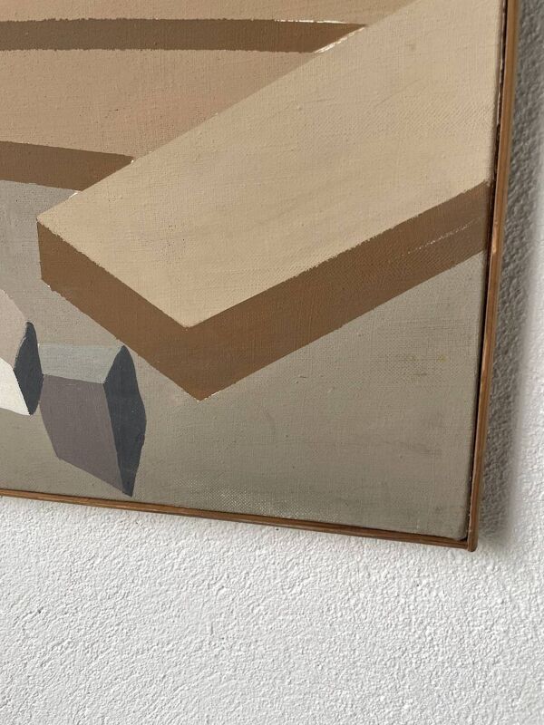 Toile travaux chantier abstraite
