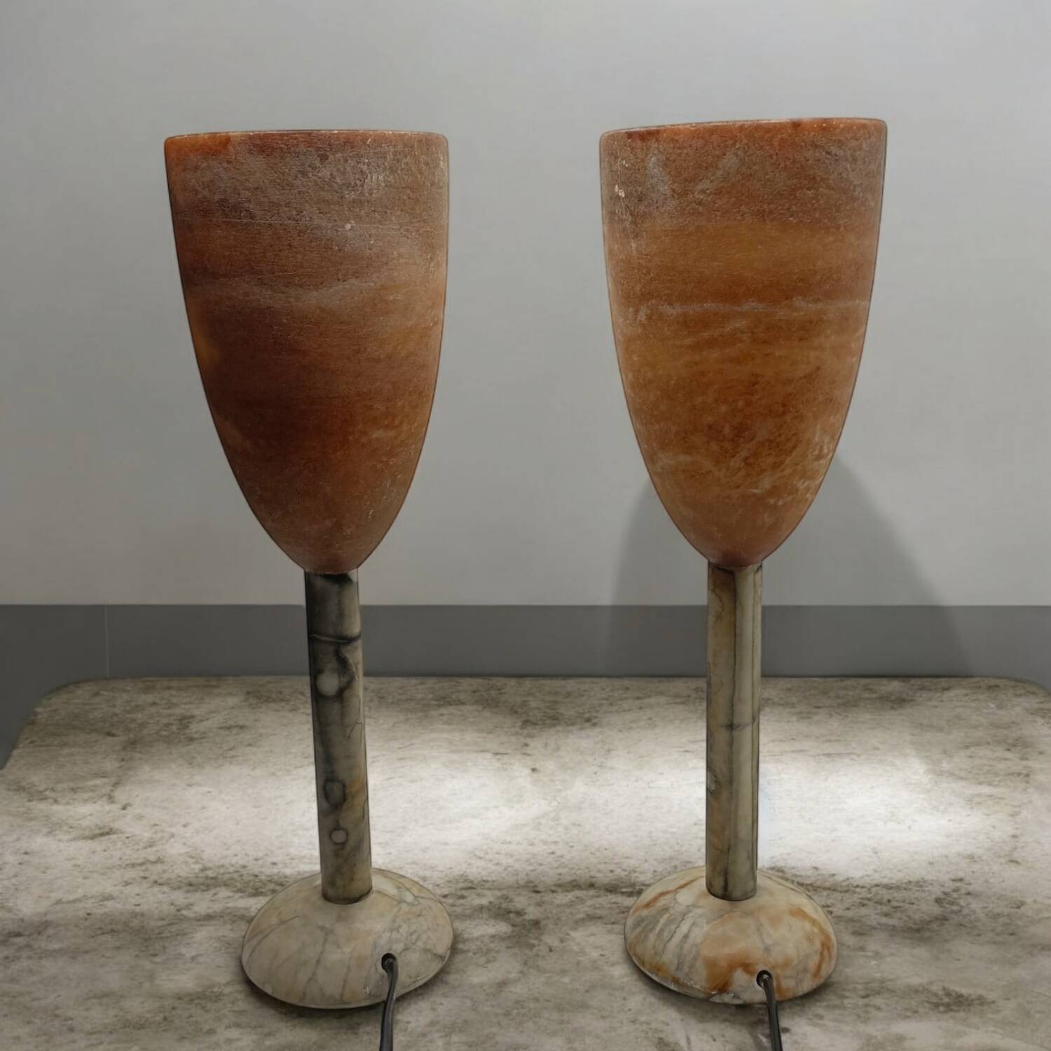 Lampe vintage en marbre - Espagne - A. Pegasam.