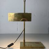 Brass Bauhaus Art Deco architectural Marcel Breuer style desk or table lamp