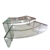 2 glass desks by Radice & Gallotti, 1970