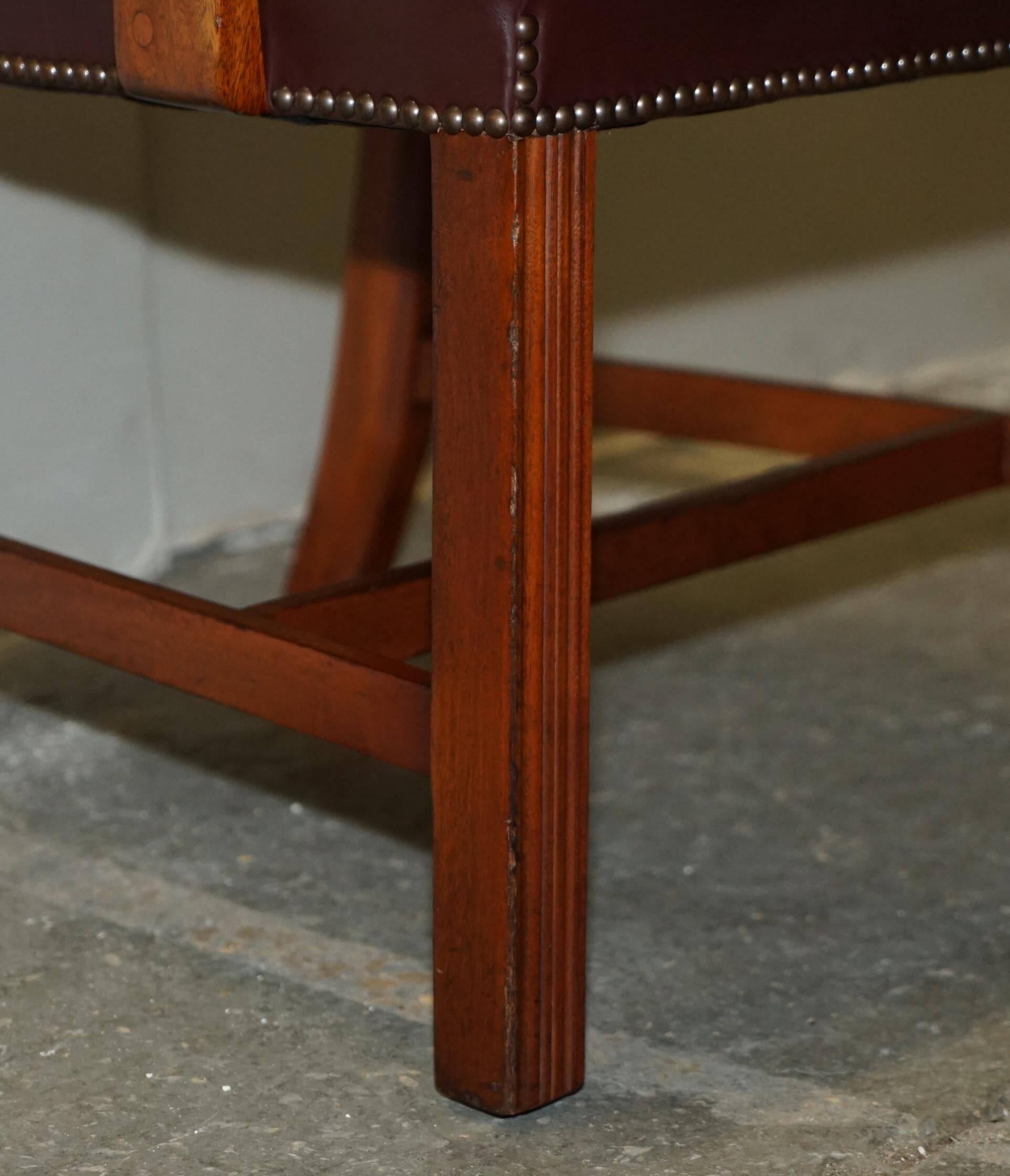 Carver office chair in Spencer House leather