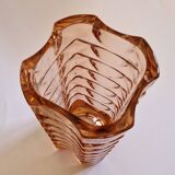 Rosaline pressed glass vase 1970