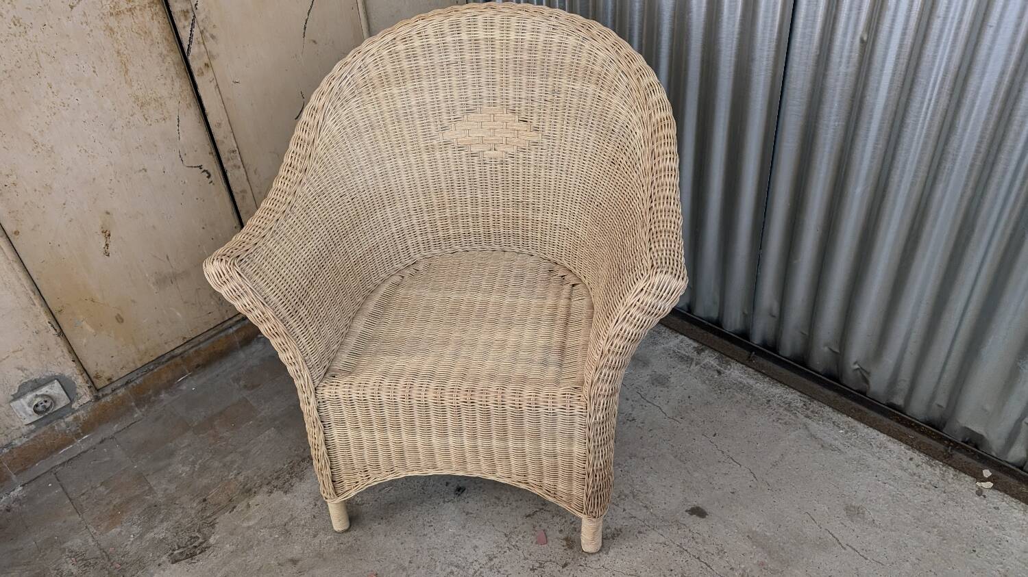 Vintage rattan lounge