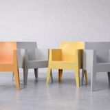 Set of 4 Vintage Mid-Century Modern Atlantide Collection Toy Plastic Chairs