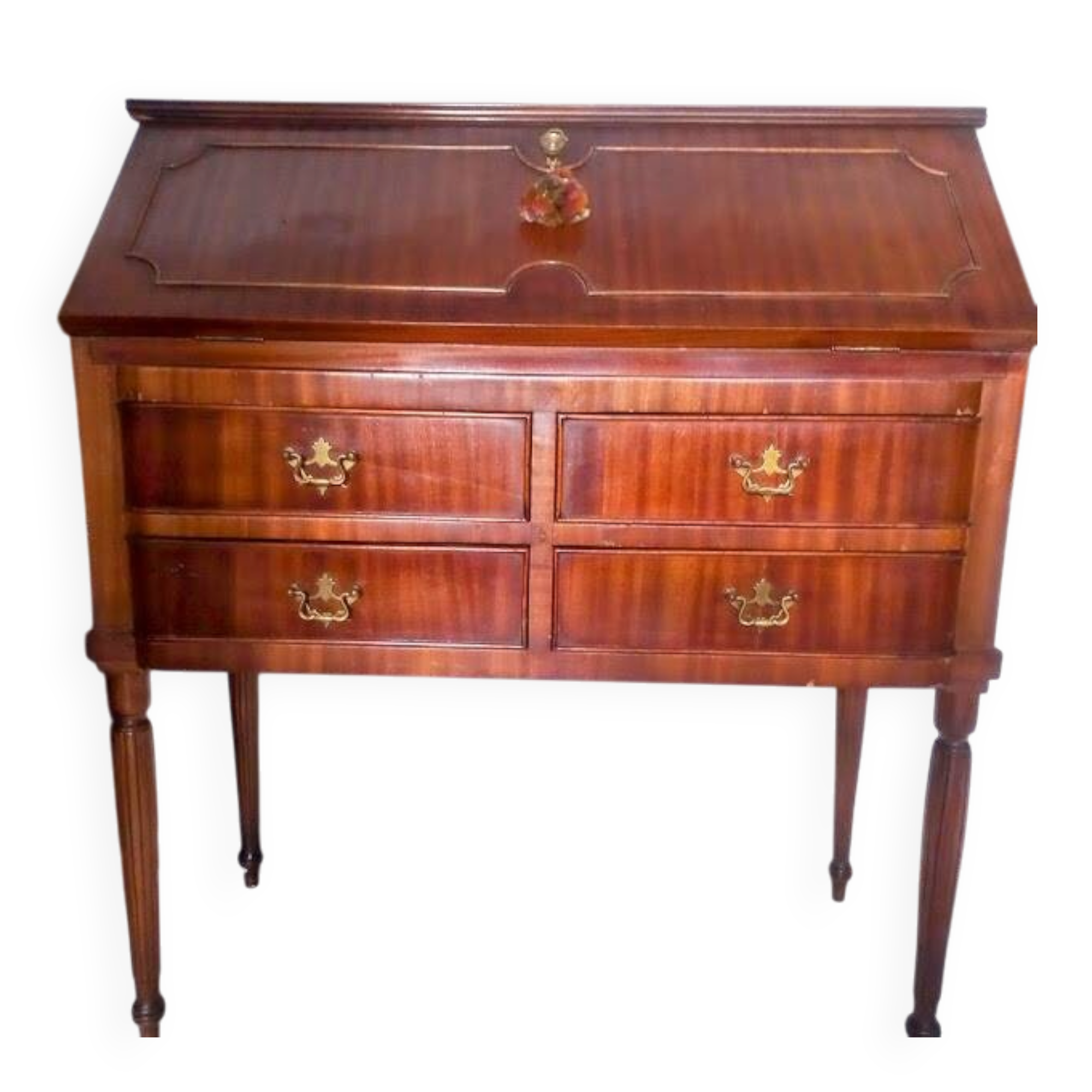 Louis XV mahogany shipowner's desk, 18th century
