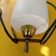 Pair of opaline glass pendant lights