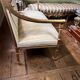 Exceptional Louis XVI style bench in gilded wood - Late 19th century