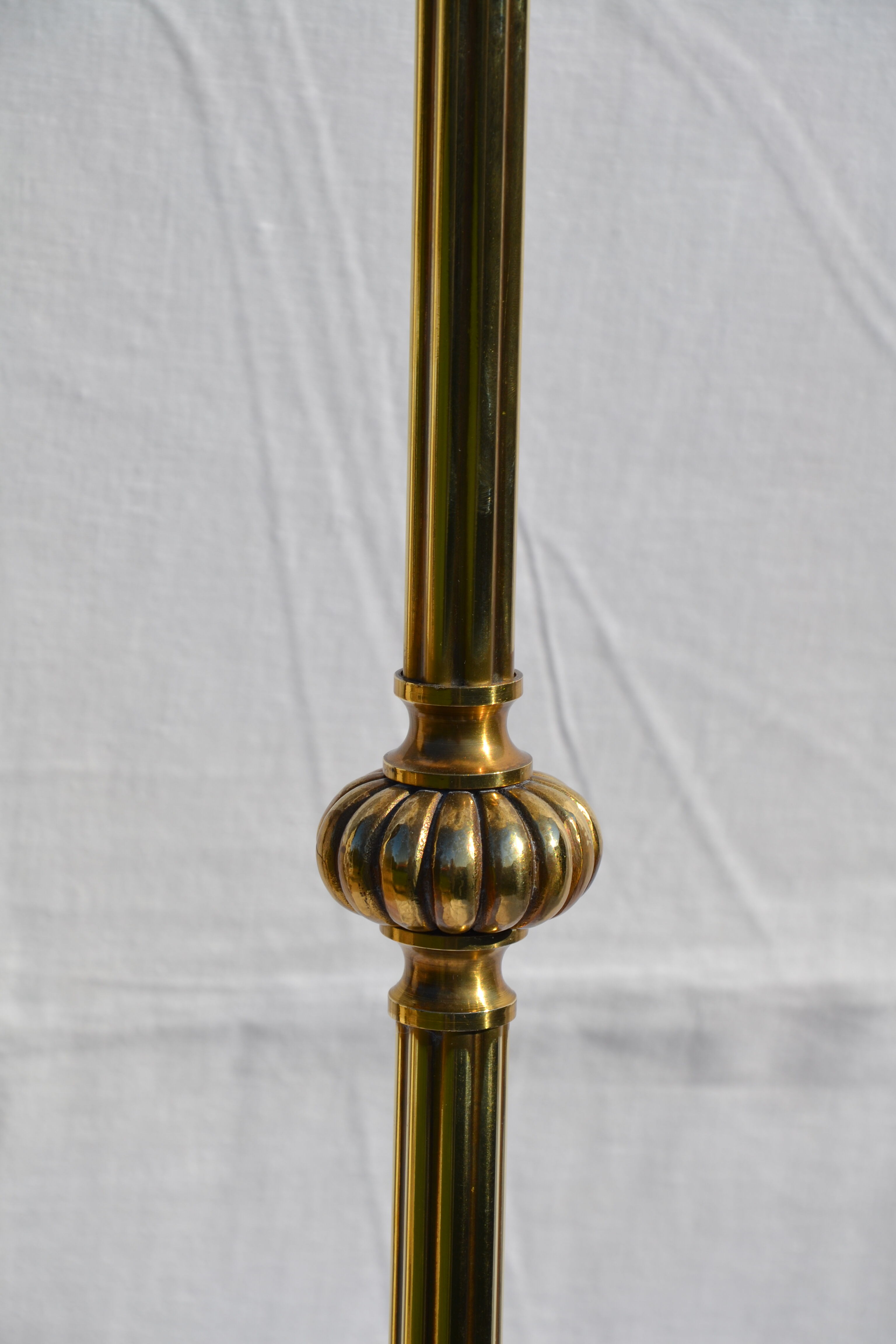 Louis XV style lamppost in gilded bronze
