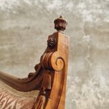 Antique sofa seat classic hall bench old pink