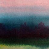 Ink landscape Between dog and wolf 5