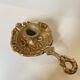 Antique Brass Candle Holder "Cell Rat" - Rustic Elegance