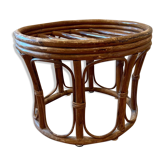 Pouf in rattan