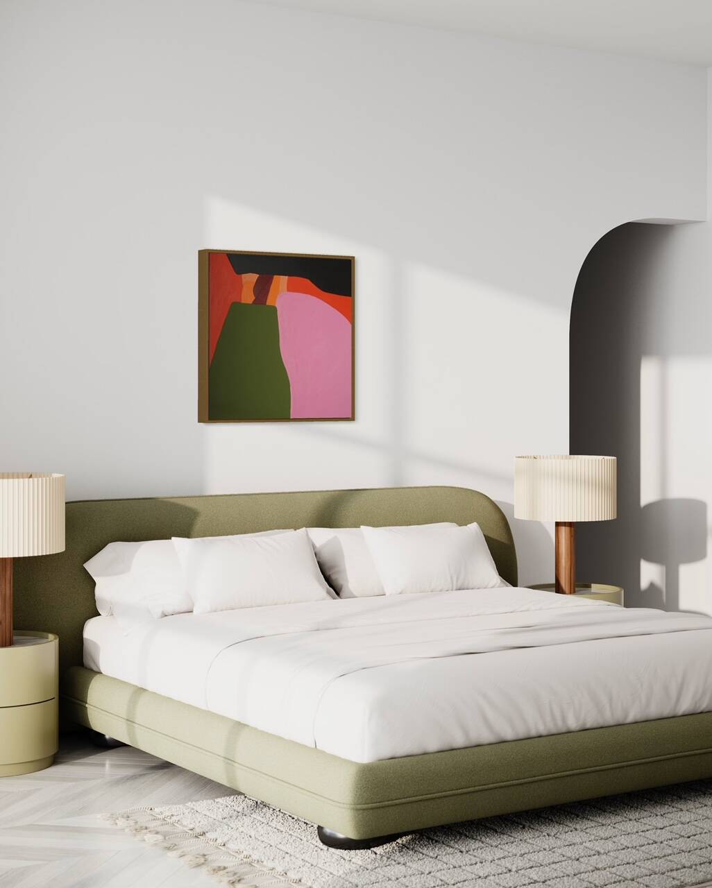 Original painting Orange composition CC 05 by Bodasca