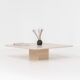 XL travertine coffee table