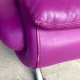 Pair of 80s leather sofas