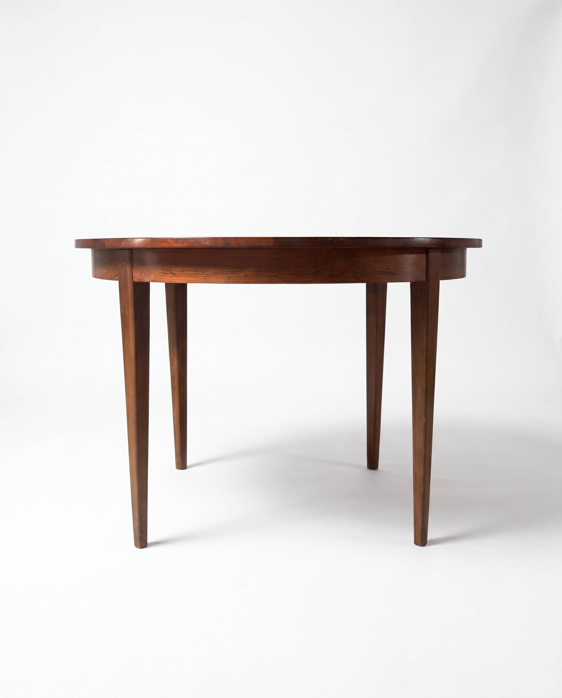 Table scandinave extensible en palissandre de Rio - 1960