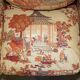 Antique Howard & Sons canapé, Aesthetic Movement, claw and ball feet, chinoiserie fabric.