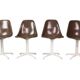 Ensemble de 4 chaises « La Fonda » de Charles & Ray Eames pour Herman Miller, 1960