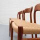 Niels Möller Model 75 Paper Cord Dining Chairs