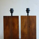 Paire de lampes xl en teck