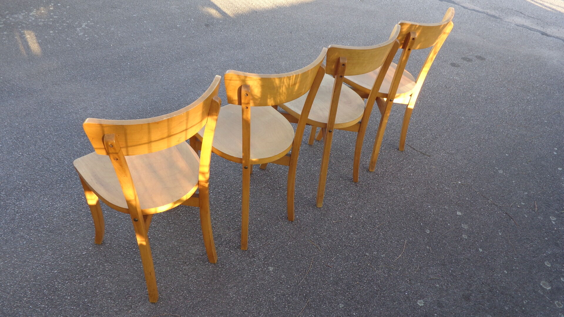 Set of 4 Boclerc Rancy S&L bistro chairs