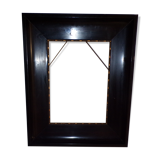 Mirror old black wood frame 46x57