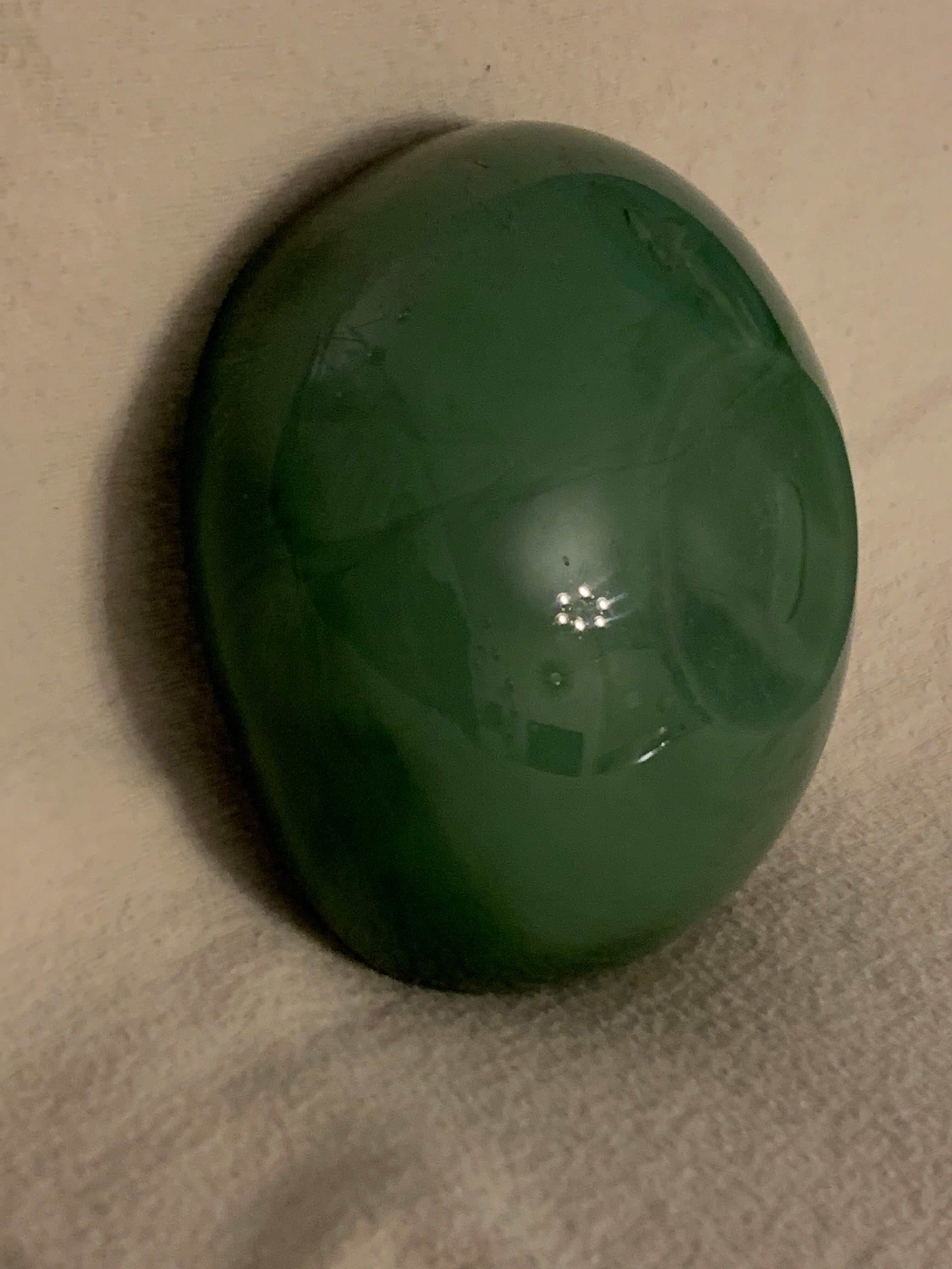 Venini green glass ashtray  Italy Toni Zuccheri Murano Giade 1960