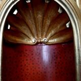 Superb early 19th century church tabernacle in gilded stuccoed wood