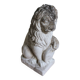 Lion garden statue in reconstituted stone