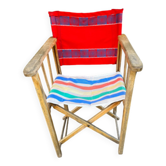 Vintage folding armchair