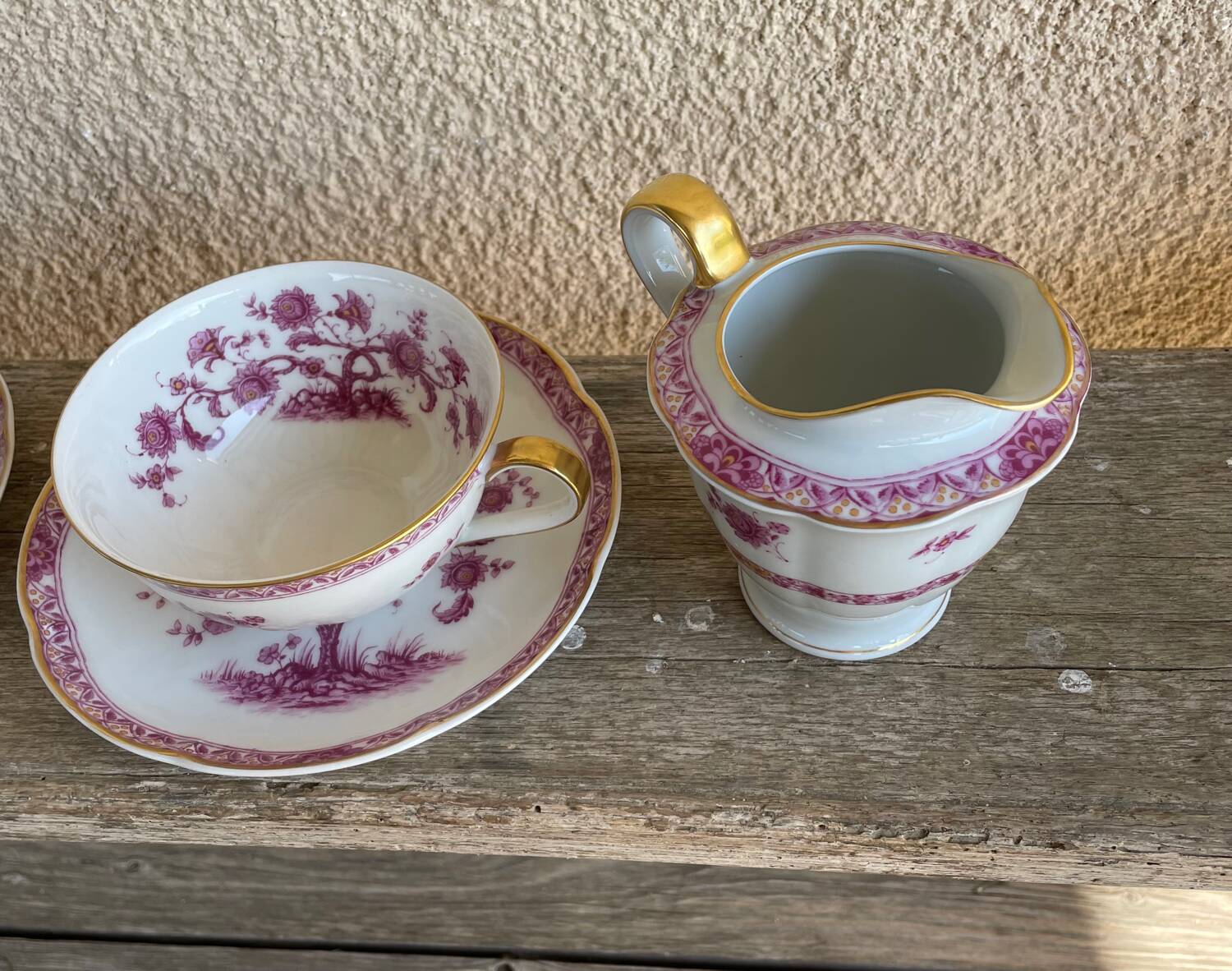 Limoges porcelain coffee service from Haviland, Tree model